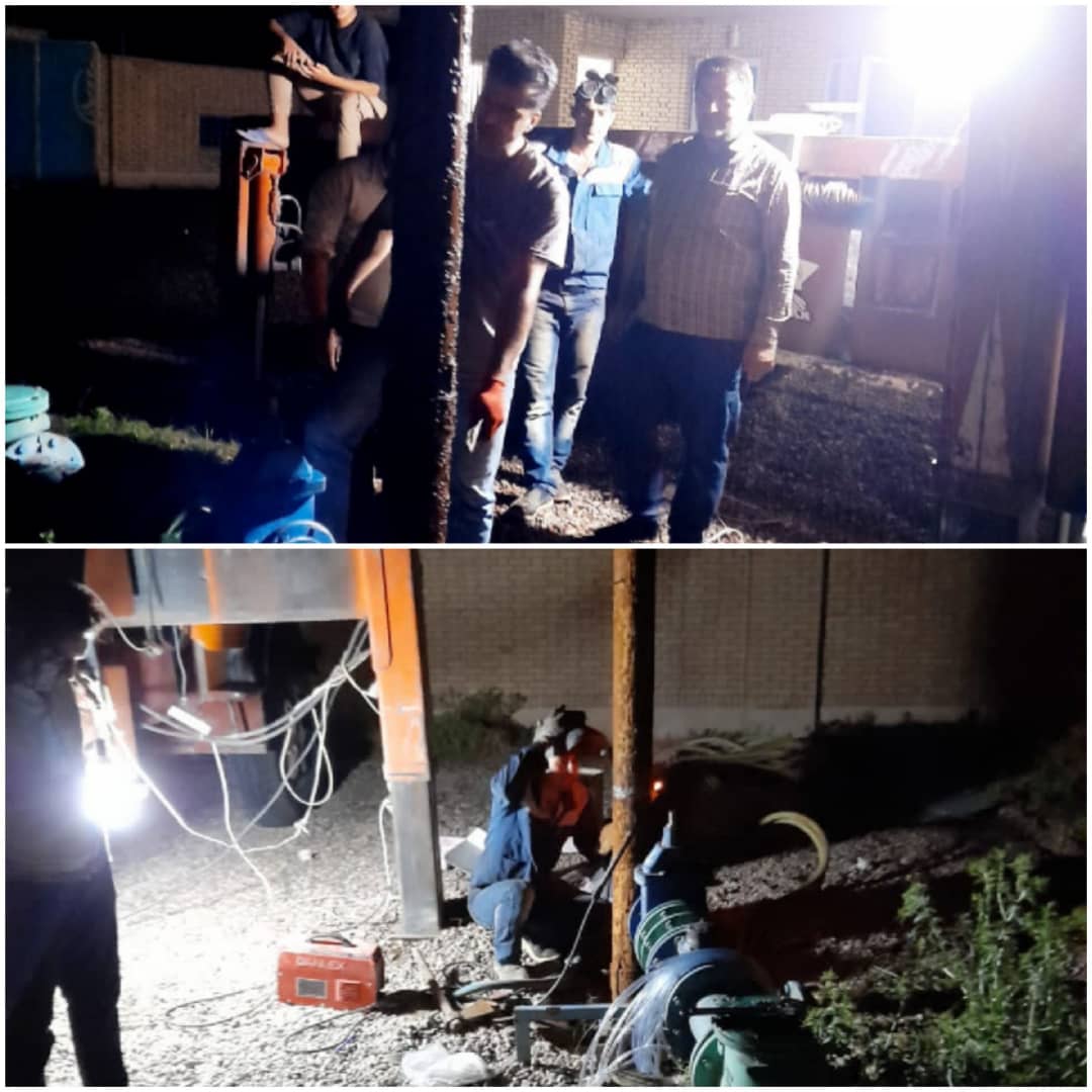تعویض الکترو پمپ و شناور چاه آب شرب روستای 